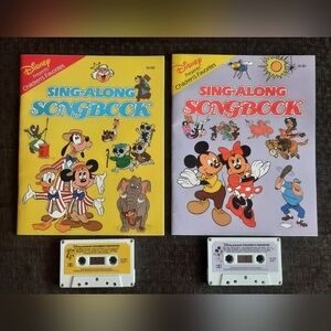 Vintage Disney Presents Children’s Favorites Sing-Along Songbooks & Cassettes